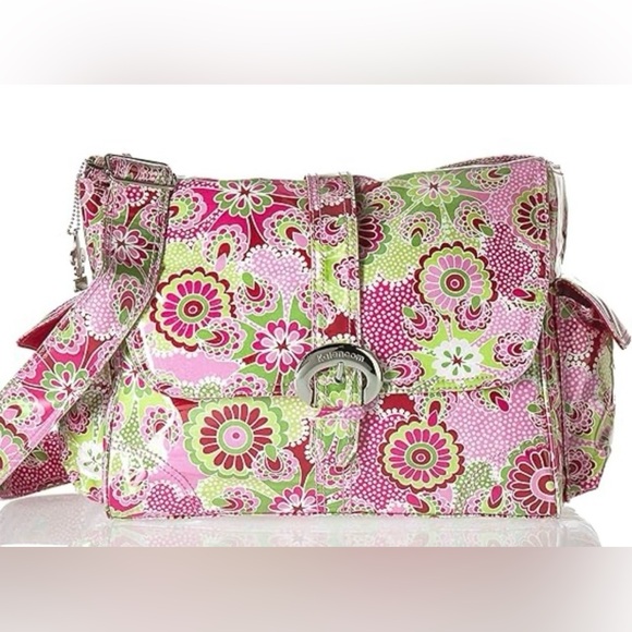 Kalencom Handbags - NWT Kalencom Laminated Buckle Diaper Bag, Gypsy Paisley Cotton Candy